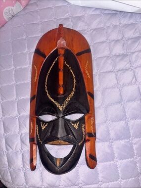 Handcrafted African Tribal Wooden Mask - Made in Kenya